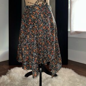 Isabel Marant size 38 asymmetrical bias 100% soie silk skirt